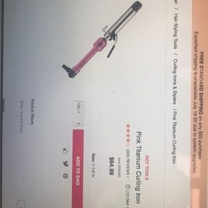 Pink Titanium Curling Iron